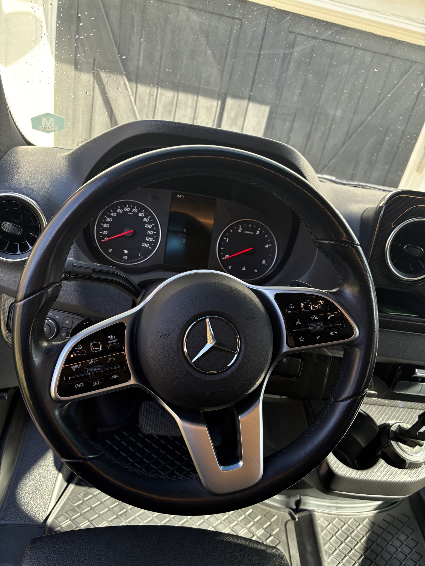 Sprinter interior & steering wheel detail